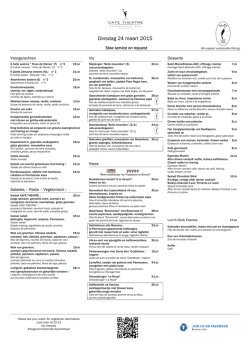 Dinsdag 24 maart 2015