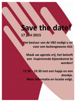 Save the date!
