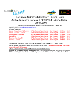 info - Uitslagen KBWB-RLVB