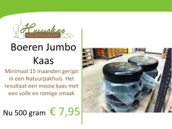 Boeren Jumbo Kaas - Huuskes Kaas en Delicatessen Almelo