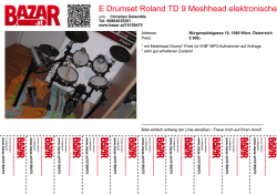 E Drumset Roland TD 9 Meshhead elektronisches