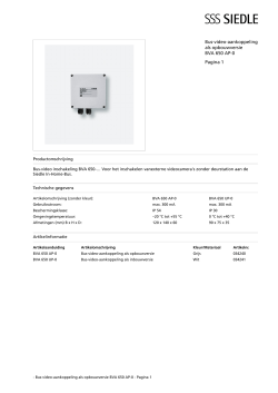 Bus-video-aankoppeling als opbouwversie BVA 650 AP-0