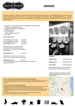 Factsheet - Grand Café Maastricht