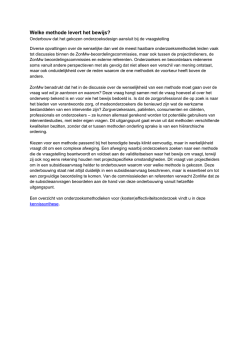 Document passend onderzoeksdesign