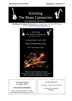 Nieuwsbrief - The Blues Connection