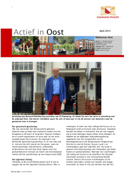 Actief in Oost - Gemeente Utrecht