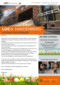 Nieuwsbrief - LOC Hardenberg
