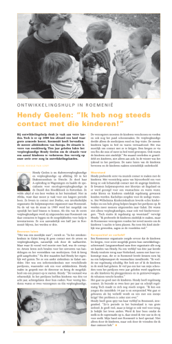 Hendy Geelen: &ldquo;Ik heb nog steeds contact met die kinderen!&rdquo;
