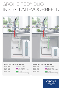 GROHE REd® duO InstallatIevoorbeeld