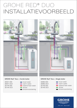 GROHE REd&reg; duO InstallatIevoorbeeld