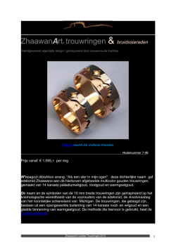 JaawanArt&reg; partnerringen & bruidssieraden