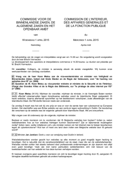commissie voor de binnenlandse zaken, de algemene zaken en het