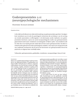 Godsrepresentaties 2.0: (neuro) - Hanneke Schaap