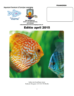 Maandblad april 2015 - Aquariumverenigingvoorne.nl