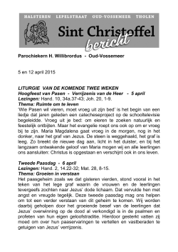 Bericht H. Willibrorduskerk - Oud-Vossemeer