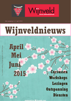programma april - juni 2015