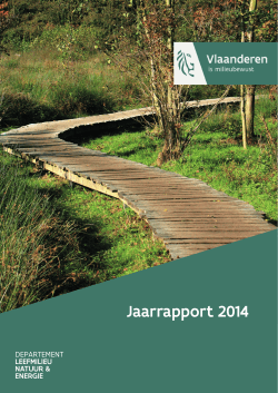 Jaarrapport 2014 - Departement Leefmilieu, Natuur en Energie van