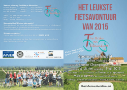 Het leukste fietsavontuur van 2015