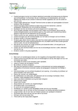 Huisregels - Kinderopvang de Kijkdoos