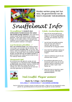 Snuffelmat Info - Made By C•Dogs