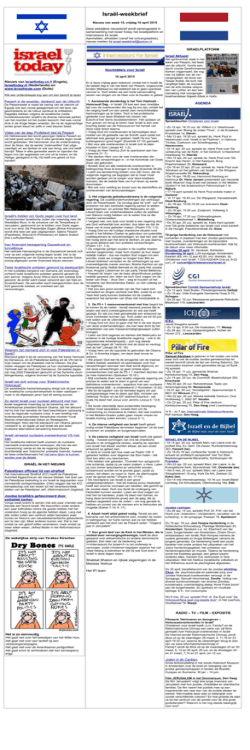 Isra&euml;l-weekbrief - Isra&euml;lPlatform.nl