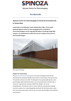 het persbericht - Spinoza Centre for Neuroimaging