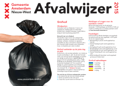 Afvalwijzer 2015 - Stadsdeel Nieuw-West
