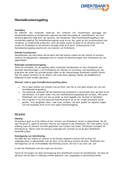 Herstelkostenregeling