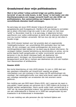 Grasduinend door mijn politiedossiers