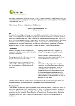 Door een tijdelijke interne overplaatsing ontstaan op