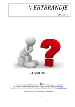 Ertbrandje april 2015
