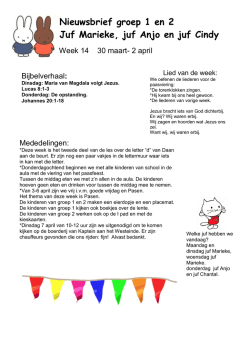 Groep 1/2 - Johannes Postschool