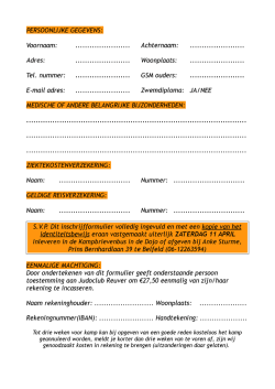 Ik wil mee!!!!!! - Judoclub Reuver