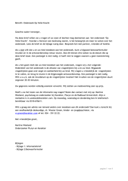 Informatiebrief ouders