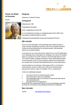 Herman van Nispen - FNV Zelfstandigen
