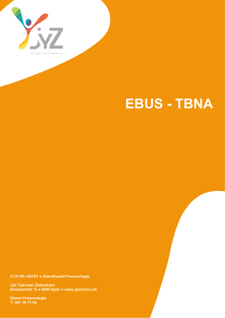 EBUS - TBNA - Jan Yperman Ziekenhuis