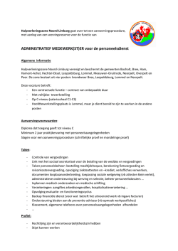 Algemene informatie.