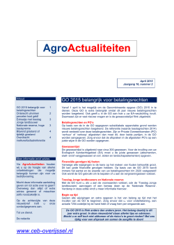 2015-04 Agro Actualiteiten