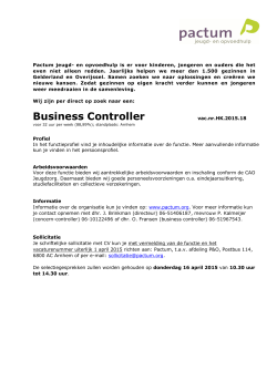 Business Controller vac.nr.HK.2015.18