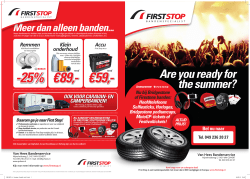 Are you ready for the summer? - Autobedrijf Firststop van Hees