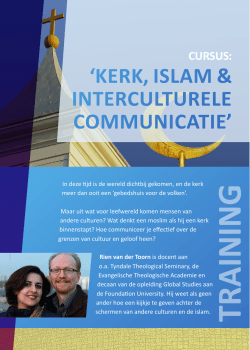 kerk, islam & interculturele communicatie