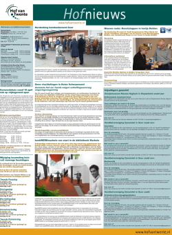 Hofnieuws 1 april 2015 - Gemeente Hof van Twente