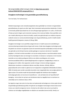 Draagbare technologie in de geestelijke