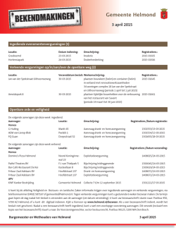3 april 2015 - Gemeente Helmond