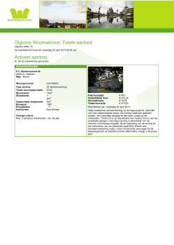 Digizine Woonservice, Totale aanbod Actueel aanbod