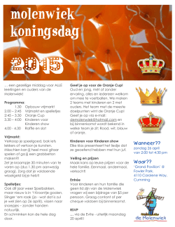 Flyer Koningsdag 2015