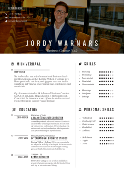 Mijn CV - Jordy Warnars
