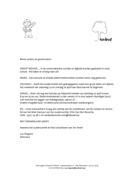 Groot nieuws!