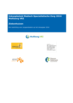 Inkoopbeleid Paramedie ter publicatie 1 april
