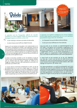 En septembre aura lieu l`inauguration ofﬁcielle des nouvelles